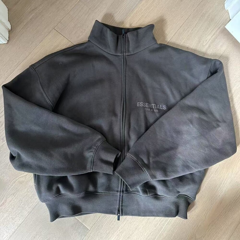 Fear of God Essentials Cropped Zip up Jacket - Small